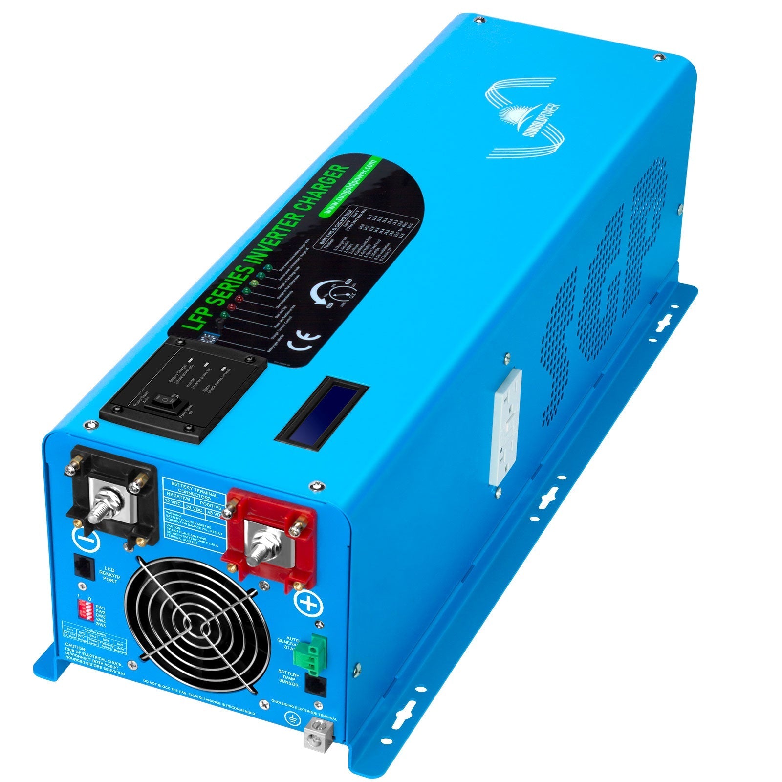 SunGold Power 48V Split Phase Pure Sine Wave Inverter | 6,000W Output | With Charger | UL1741 Standard