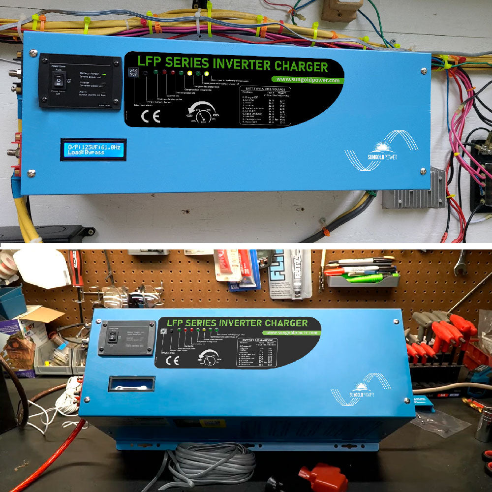 SunGold Power 12V Pure Sine Wave Inverter | 3,000W Output | With Charger