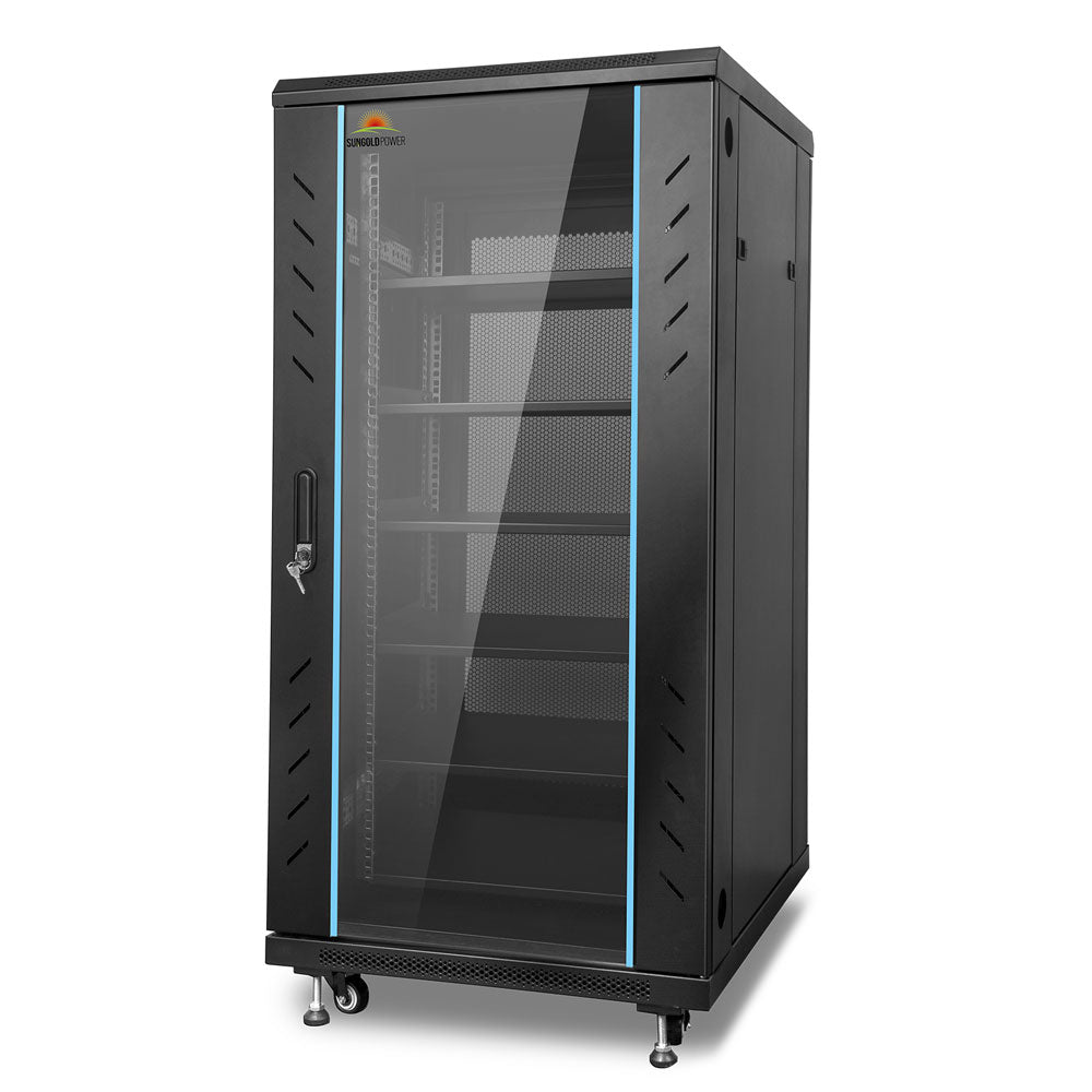 Enclosed Battery Cabinet with Bus Bar | Compatible with SG48100P & SGH48100T | 6 Slots