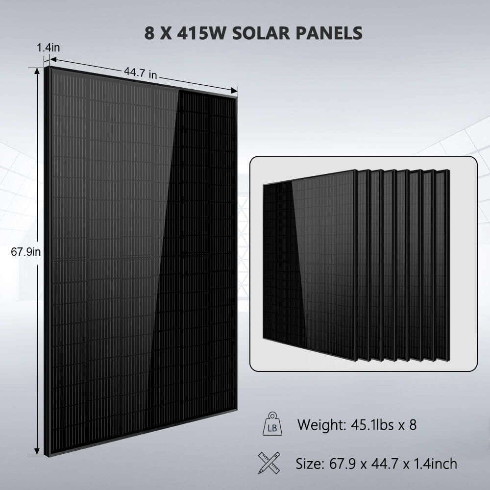 SunGold Power Off Grid Solar Kit | 5,000-8,000W Output - 10,240-30,720Wh Capacity - 2,490-14080W Solar | Server Rack LiFePO₄ Battery Bank | Choose a Bundle