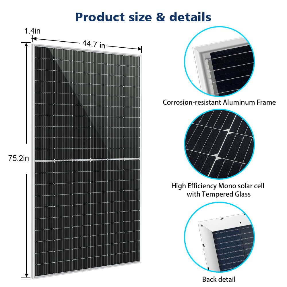 SunGold Power Bifacial PERC Bulk Solar Panels | 460W | 32 Panels per Pallet | 25 Year Warranty