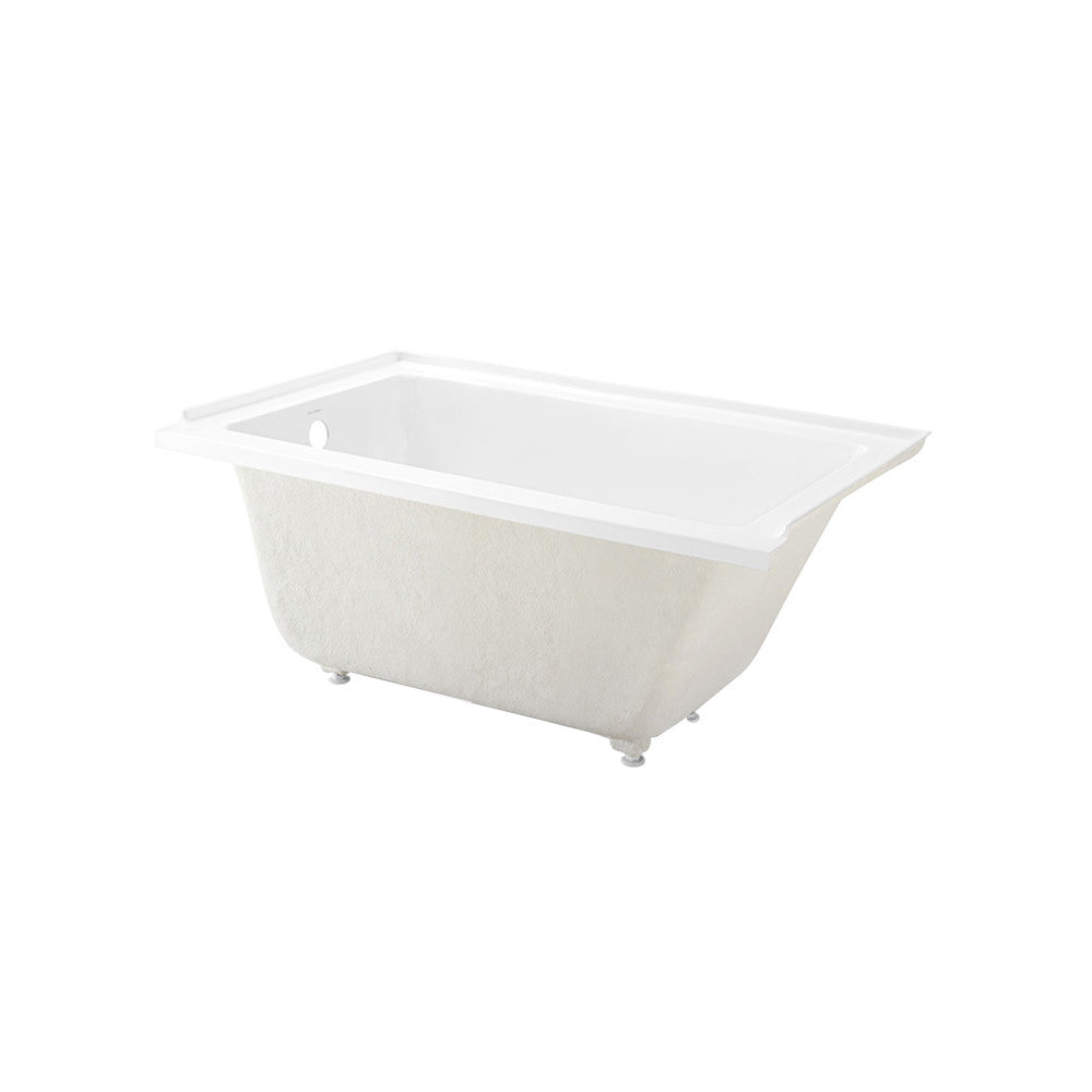 Swiss Madison Voltaire 54" x 30" Acrylic Glossy White, Alcove, Integral Left-Hand Drain, Bathtub | SM-AB562