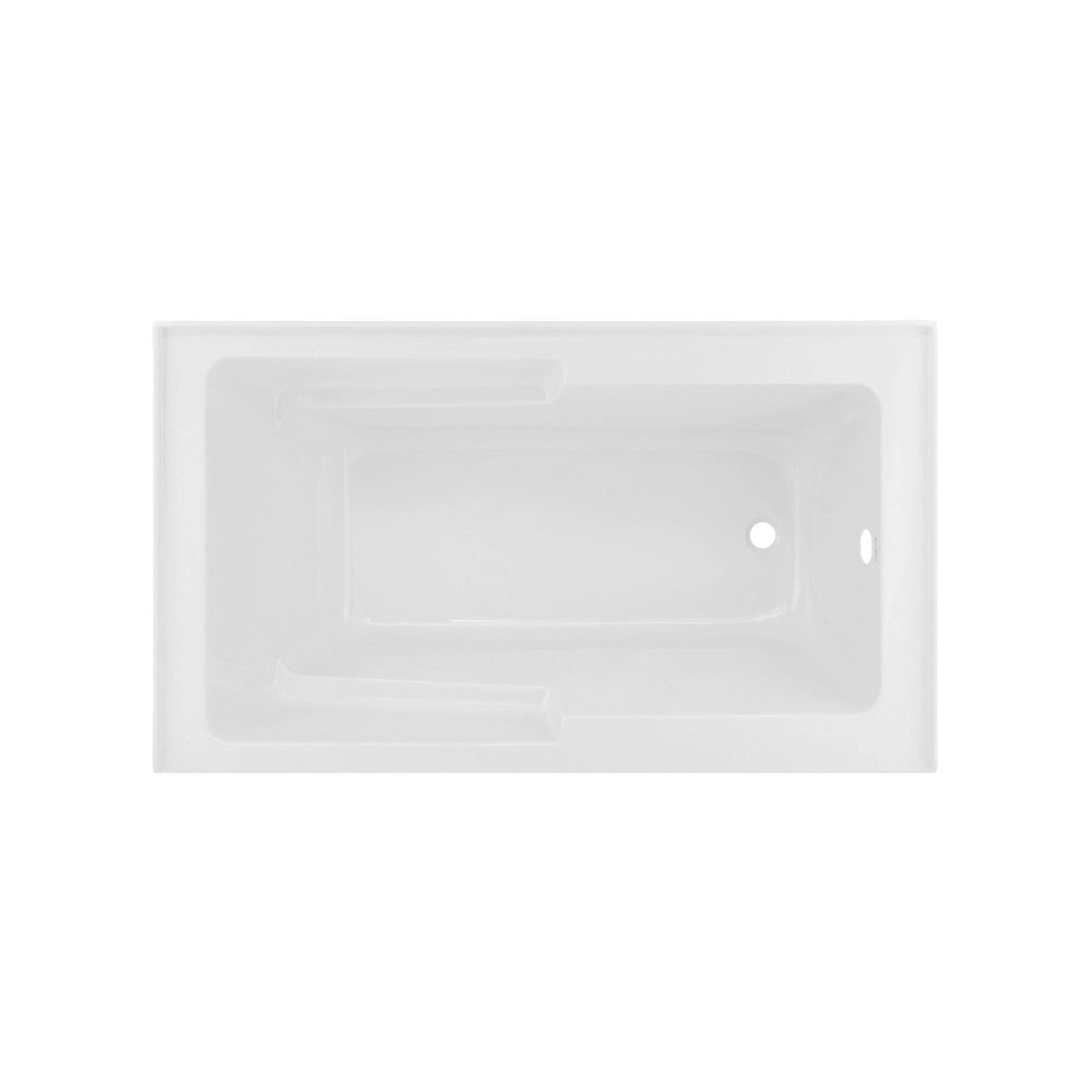 Swiss Madison Voltaire 48" x 30" Right-Hand Drain Alcove Integrated Armrest Bathtub with Apron | SM-AB597