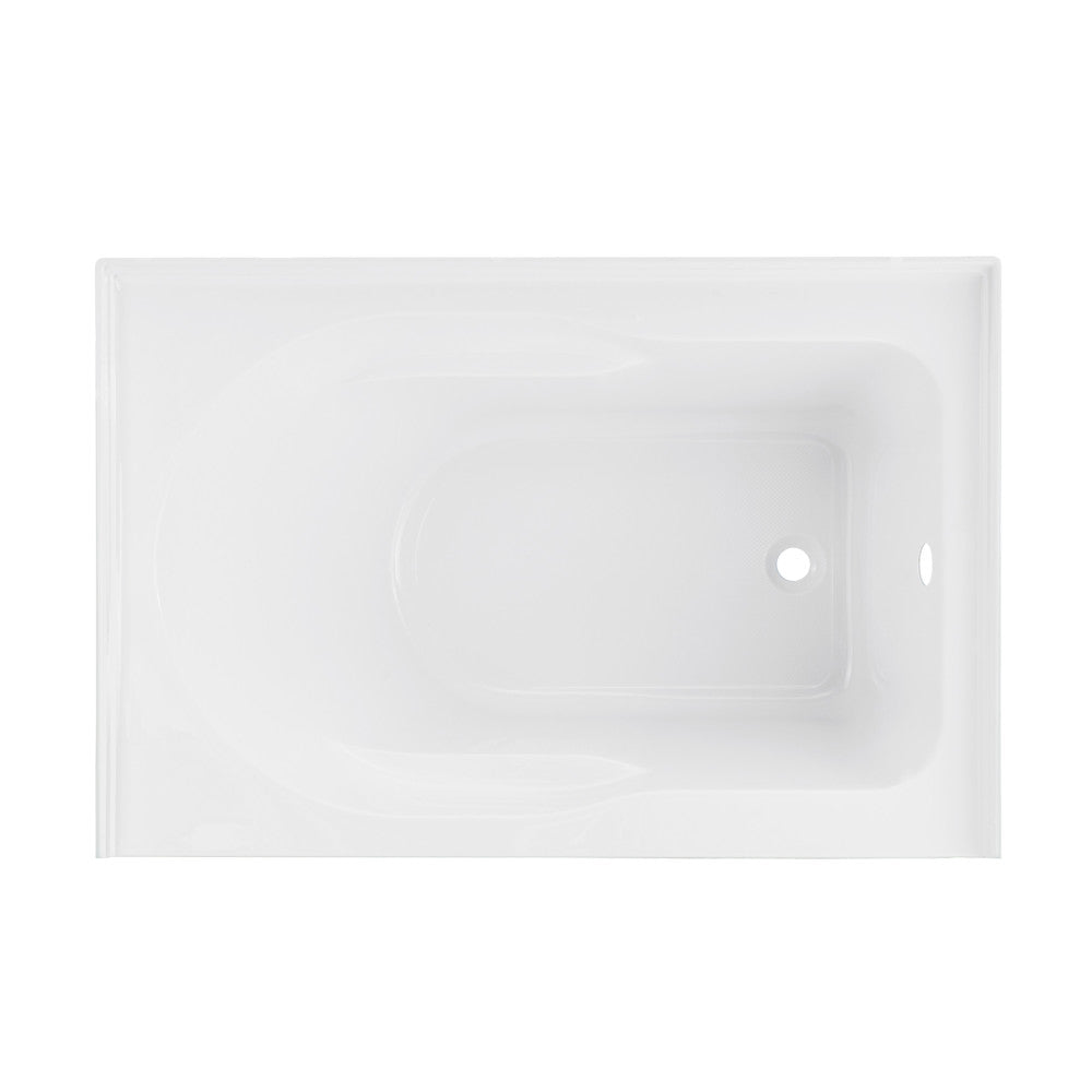 Swiss Madison Ivy 54'' x 30" Bathtub with Apron Right Hand Drain in White | SM-AB521