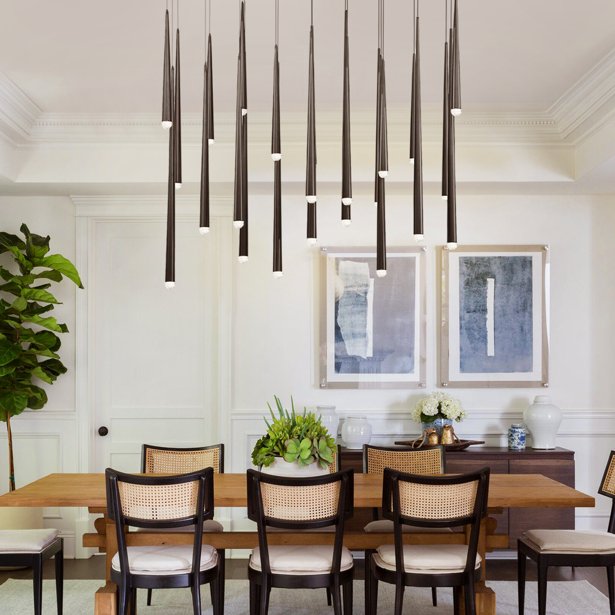 Alren Rectangle Tubular Chandelier