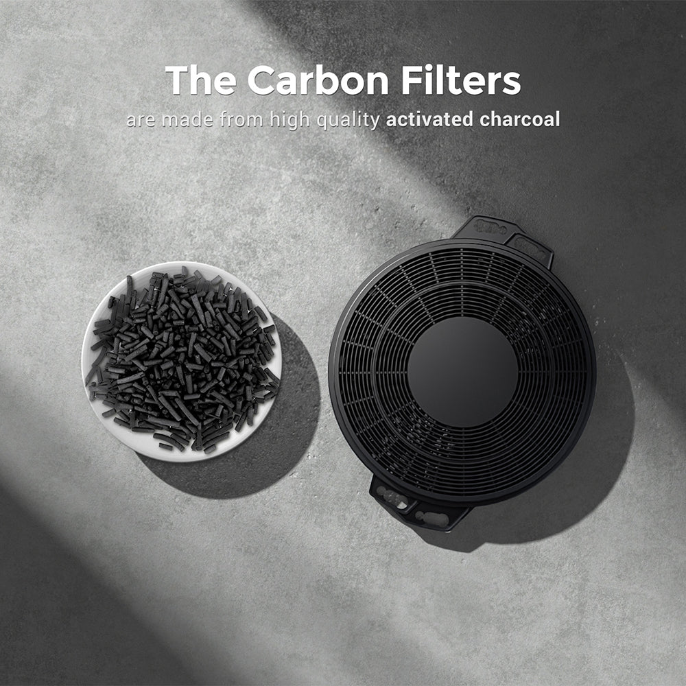 CIARRA Range Hood Carbon Filters (Set of 2)