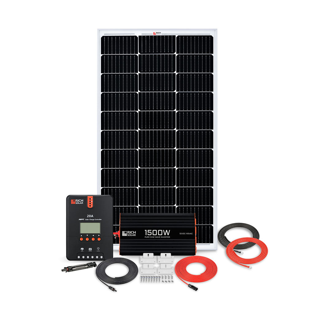 RICH SOLAR RV Solar Kit | 1,500W Output - 1,280Wh Capacity | Choose a Bundle