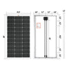 Rich Solar MEGA Monocrystalline Solar Panel | 100W | UL Certified | 25 Year Warranty