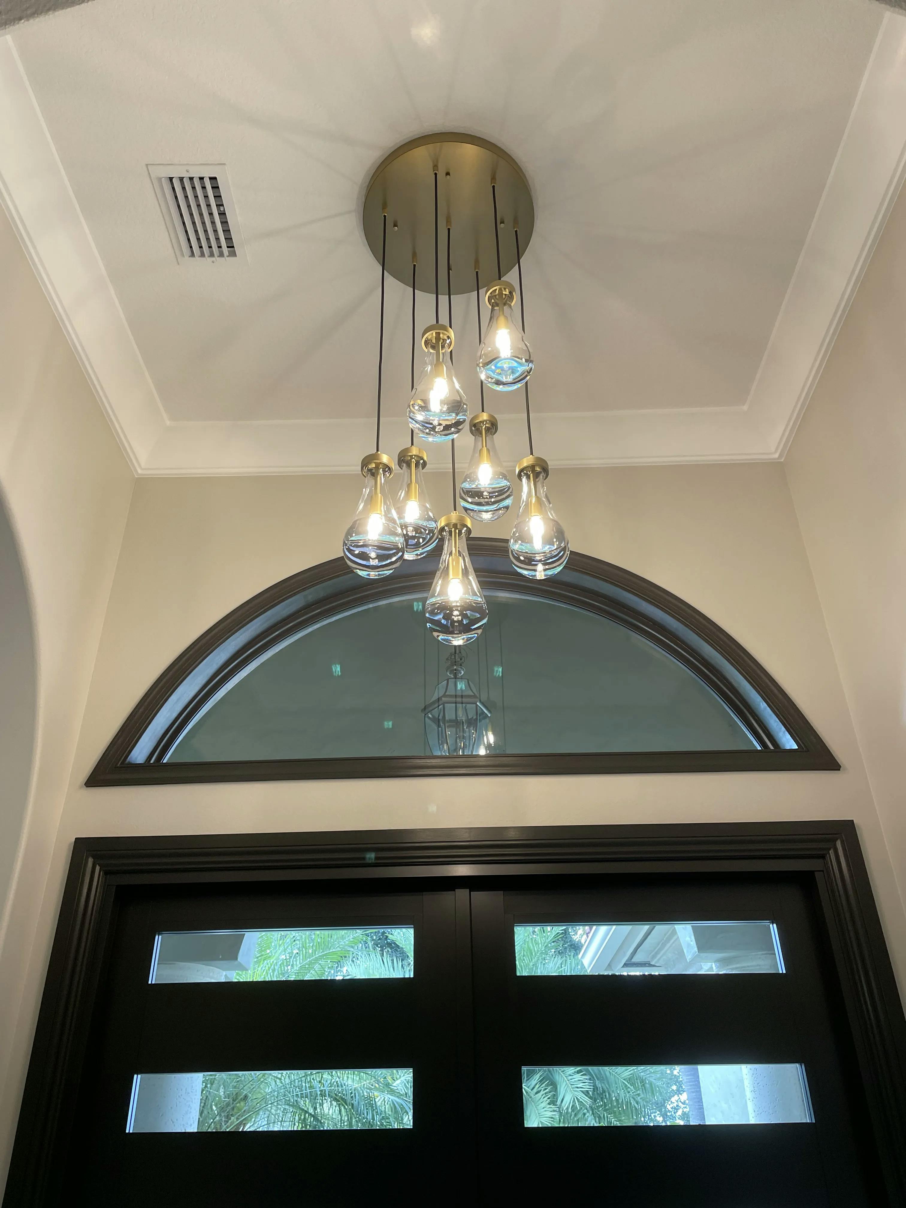 Raindrop Round Chandelier 36"