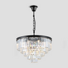 Falria Multi-Tier Clear/Smoke Crystal Round Chandelier