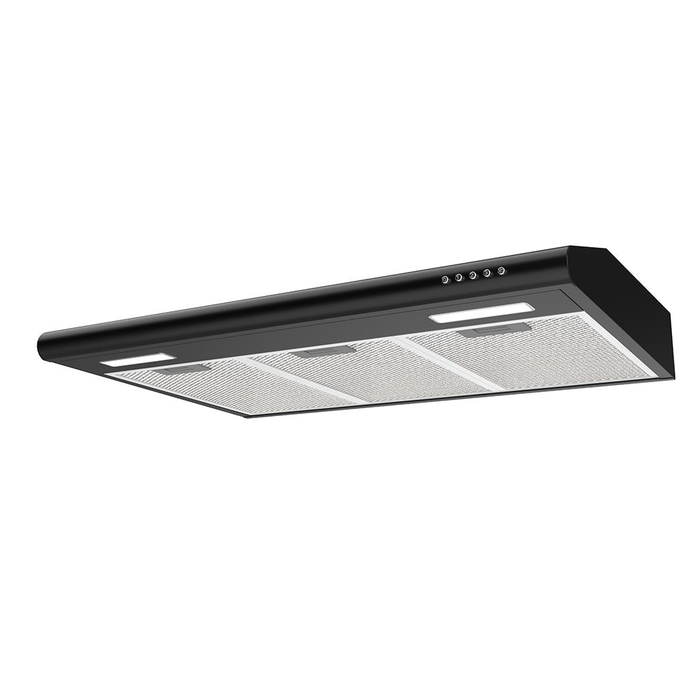 CIARRA 30" 200 CFM Under Cabinet Convertible Range Hood in Black