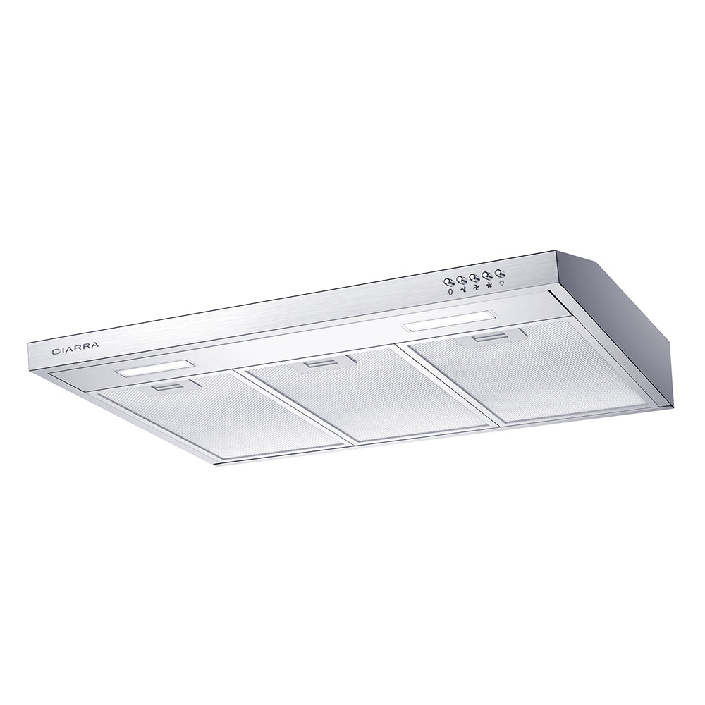 CIARRA 30" 200 CFM Under Cabinet Convertible Range Hood in Stainless Steel