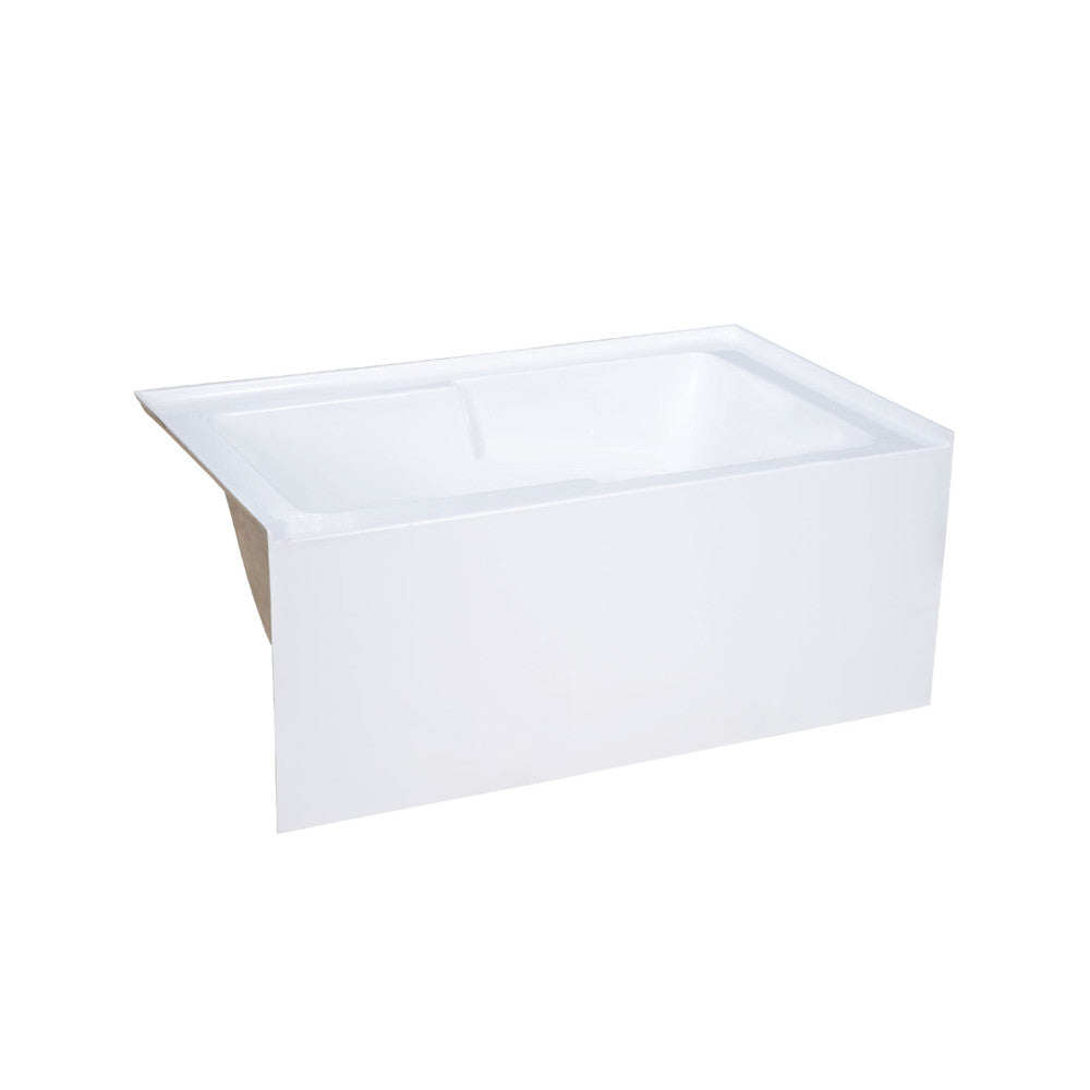 Swiss Madison Voltaire 54" x 30" Left-Hand Drain Alcove Bathtub with Apron & Armrest | SM-AB549