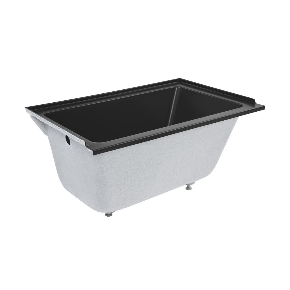 Swiss Madison Voltaire 48" x 32" Left-Hand Drain Alcove Bathtub in Matte Black | SM-DB561MB