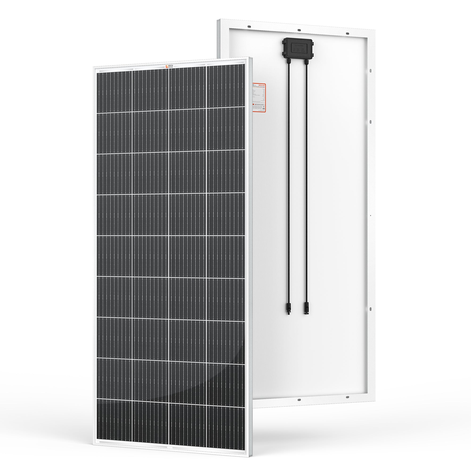 Rich Solar MEGA Monocrystalline Solar Panel | 200W | UL Certified | 25 Year Warranty