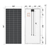 Rich Solar MEGA 200 Monocrystalline Solar Panel | 200W | UL Certified | 25 Year Warranty