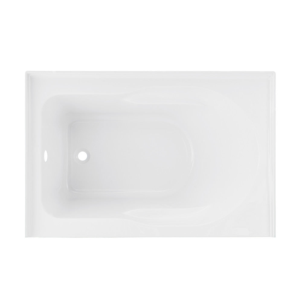 Swiss Madison Ivy 54'' x 30" Bathtub with Apron Left Hand Drain in White | SM-AB520