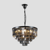 Falria Multi-Tier Clear/Smoke Crystal Round Chandelier