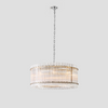 Laina Round Ribbed Glass Chandelier