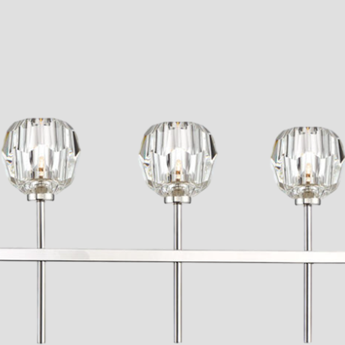 Mitchell Clear Glass Linear Chandelier