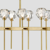 Mitchell Clear Glass Linear Chandelier