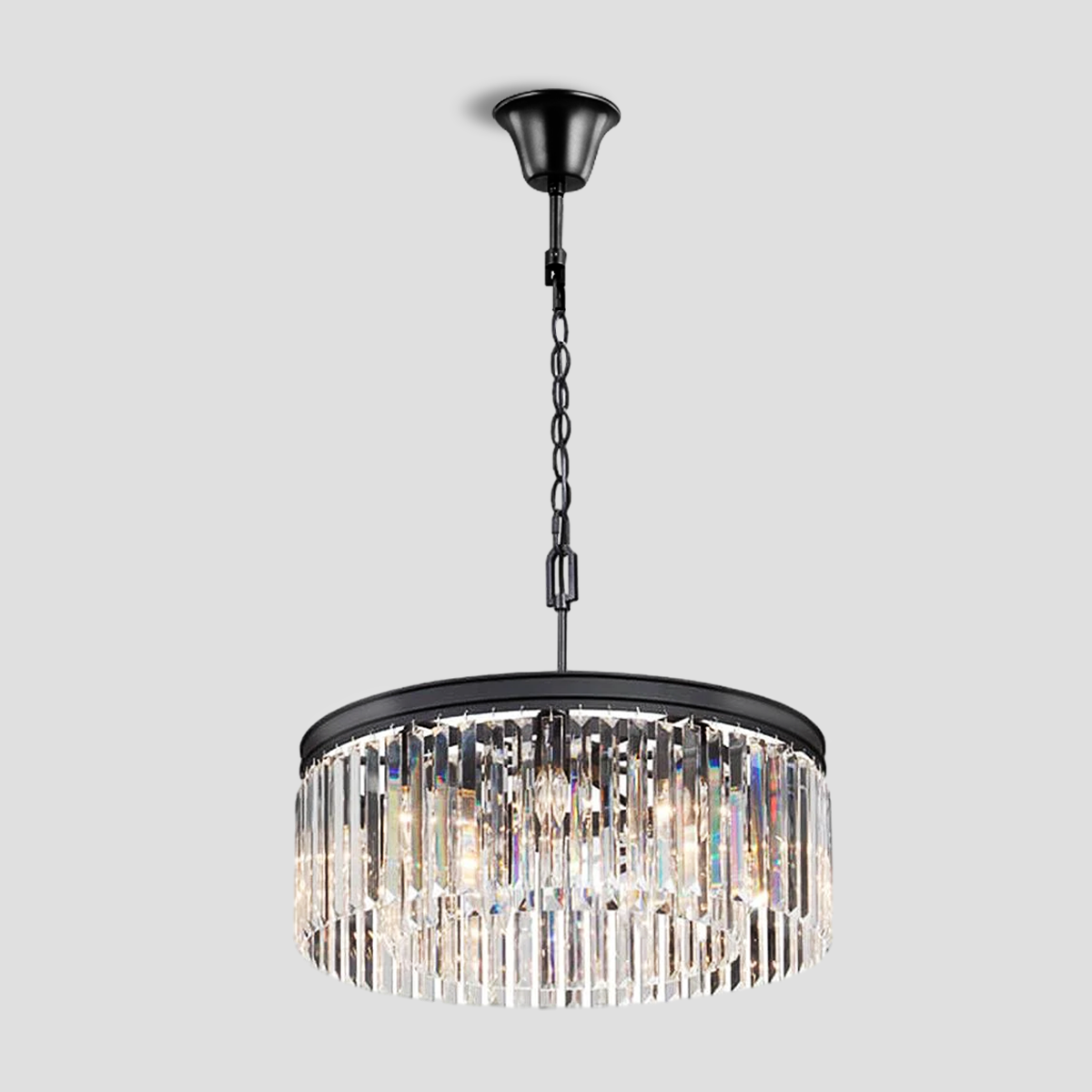 Falria 1-Tier Crystal Round Chandelier