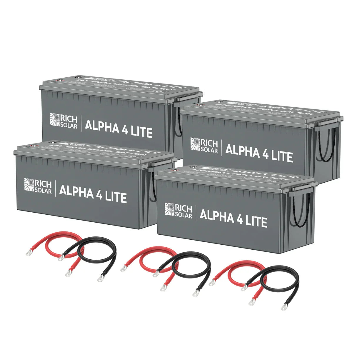 Rich Solar ALPHA 4 LITE LiFePO₄ Battery | 2,560Wh Capacity | 24V - 100Ah | 5 Year Warranty