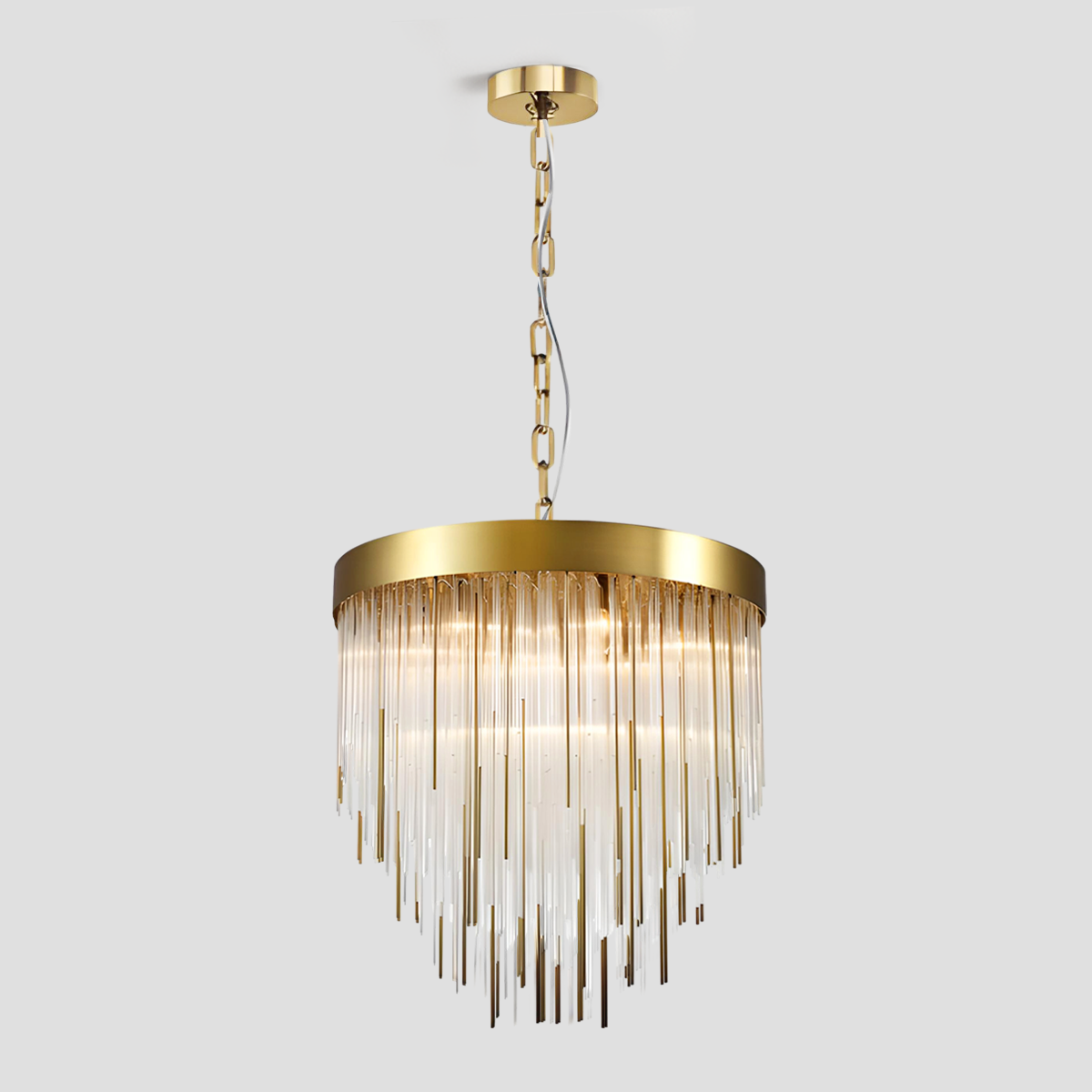 Riley Aged 12-Light Chandelier 30"