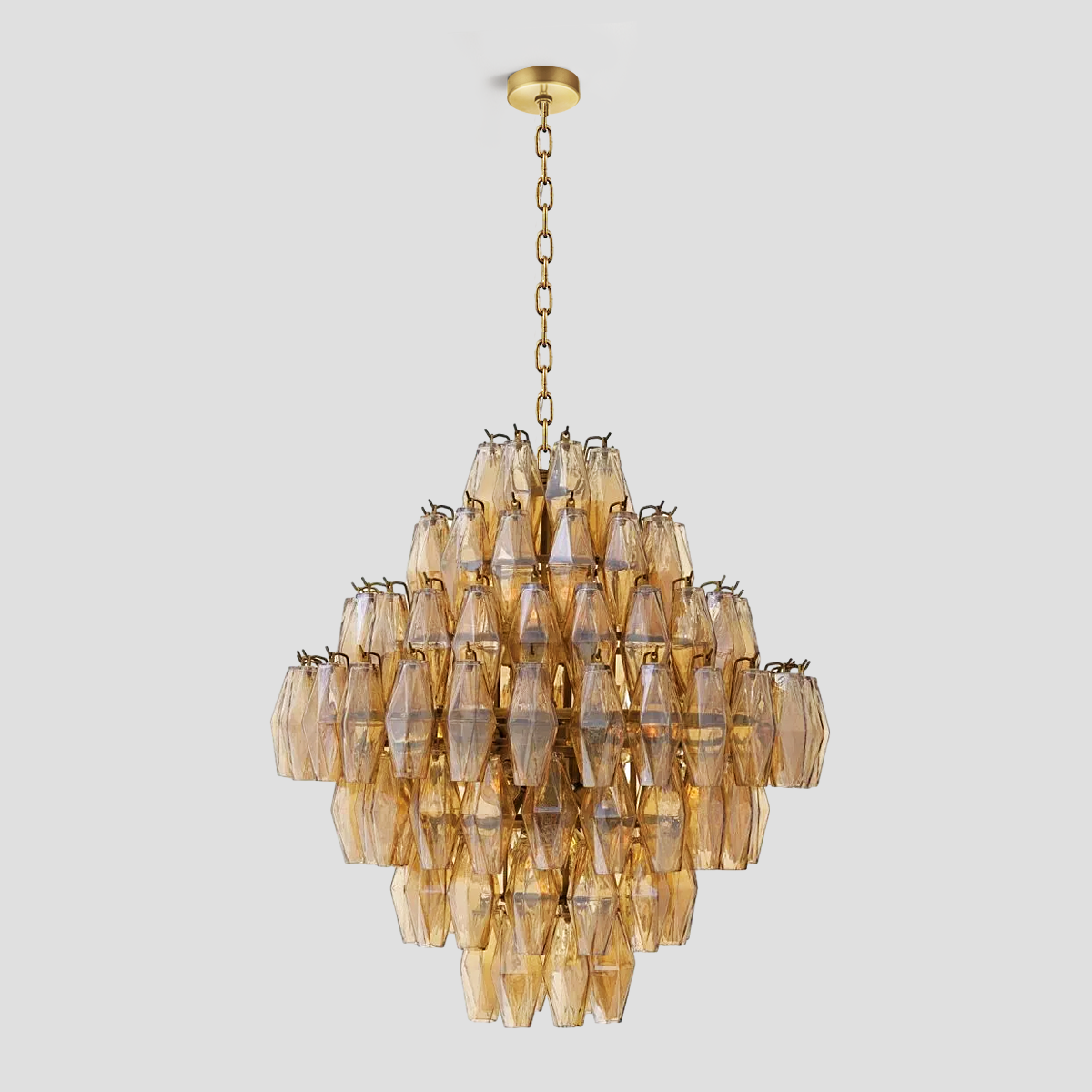 Darren Smoke Glass Large Chandelier