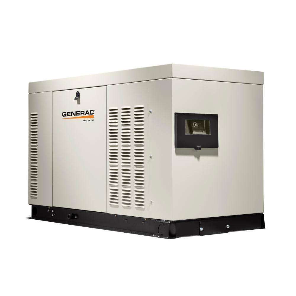 Generac Protector 25kW RG02515ANAX Liquid Cooled 1 Phase 120/240V LP/NG Standby Generator Manufacturer RFB