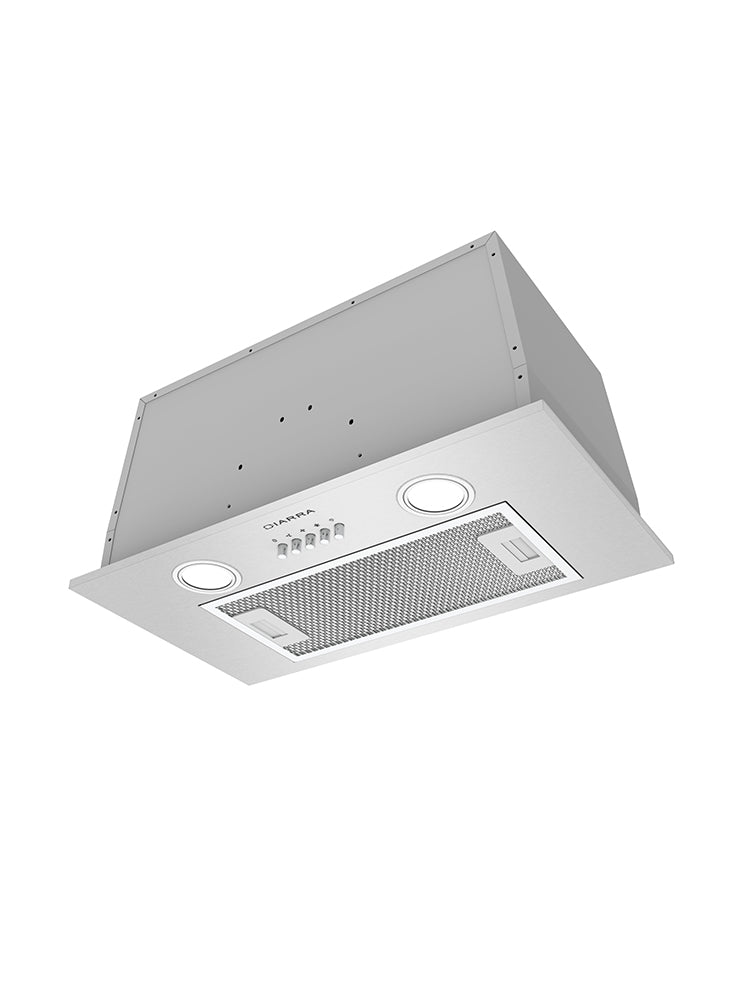 CIARRA 20" 450 CFM Built-in Under Cabinet Range Hood Insert in Stainless Steel with LED Lights