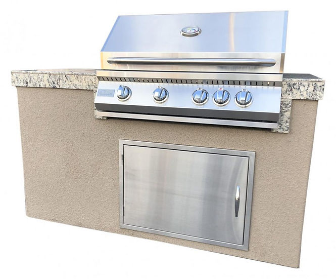 KoKoMo Grills  Built In 4 Burner BBQ Grill