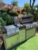 KoKoMo Grills, Built in BBQ Grill with Side Burner