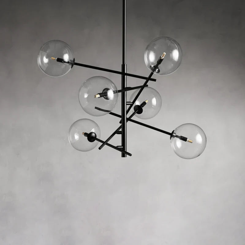 Modern Apolo Glass Ball Chandelier