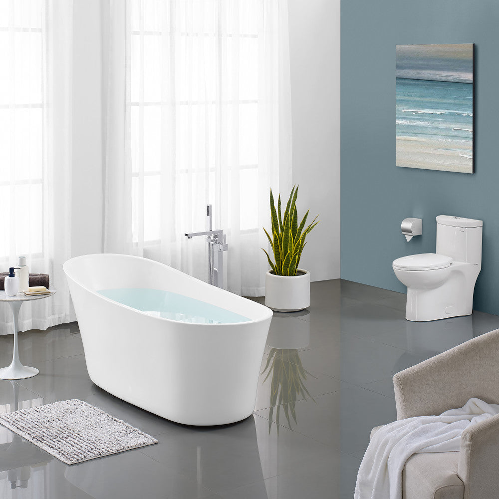 Swiss Madison Sublime 67" Single Slipper Freestanding Bathtub | SM-FB573