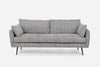 Olive Velvet Gold | Park Sofa shown in Olive Velvet with gold legs