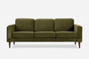 distressed vegan leather gold | Albany Sofa shown in distressed vegan leather with gold legs