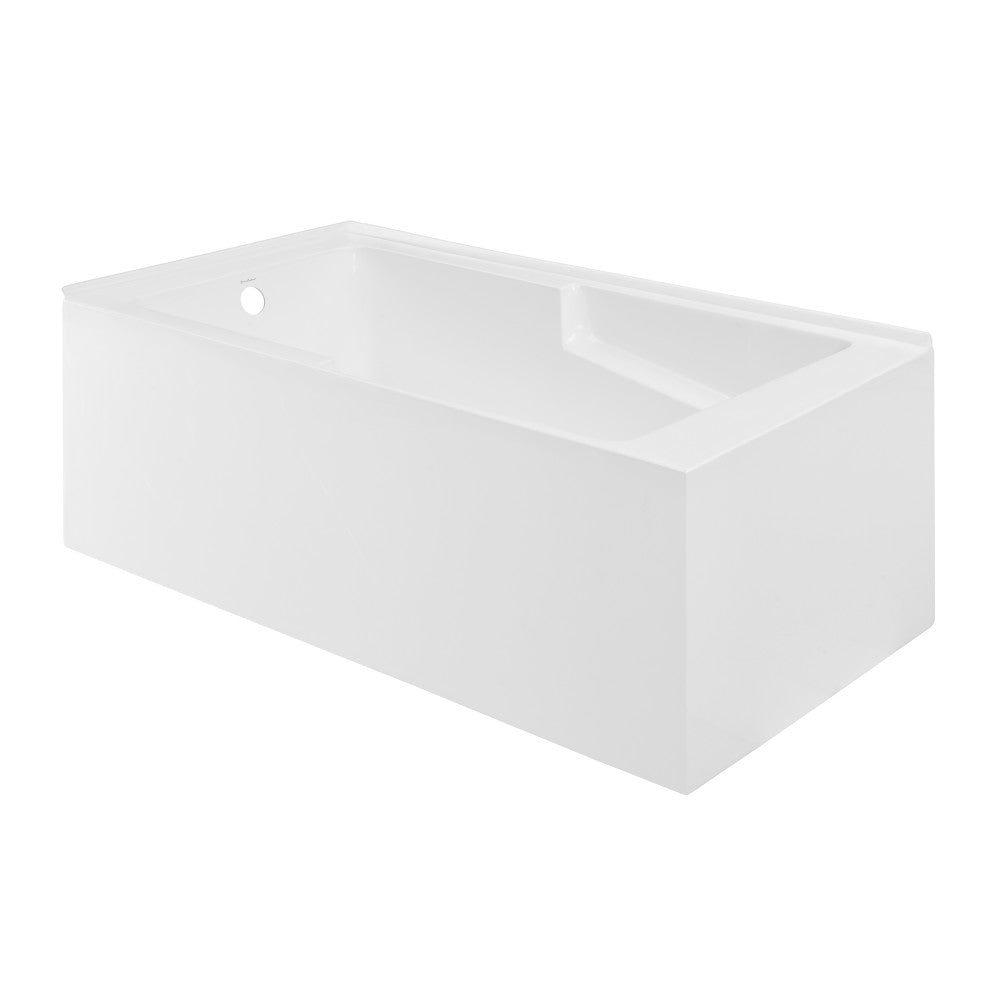 Swiss Madison Claire 60" x 32" Left-Hand Drain Drain Alcove Tub with Corner Apron | SM-AB570