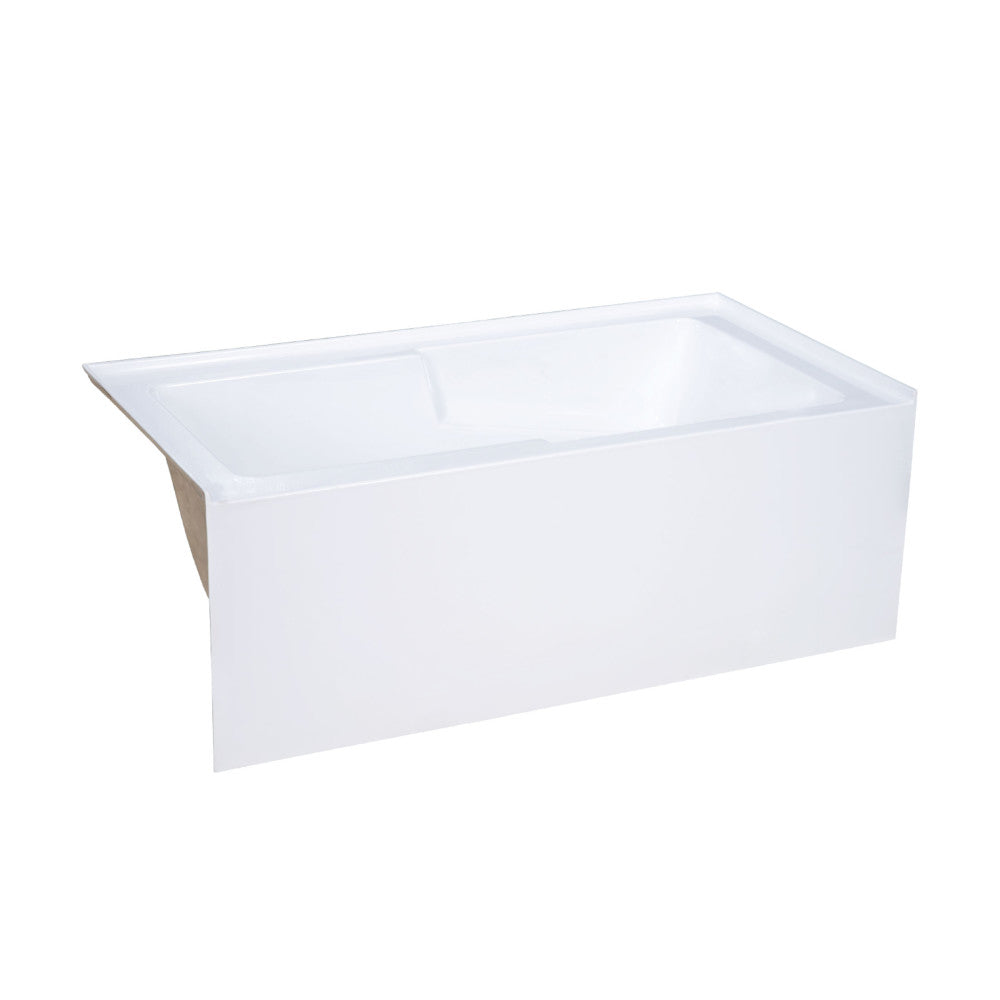 Swiss Madison Voltaire 60" x 30" Right-Hand Drain Alcove Bathtub with Apron and Armrest | SM-AB540