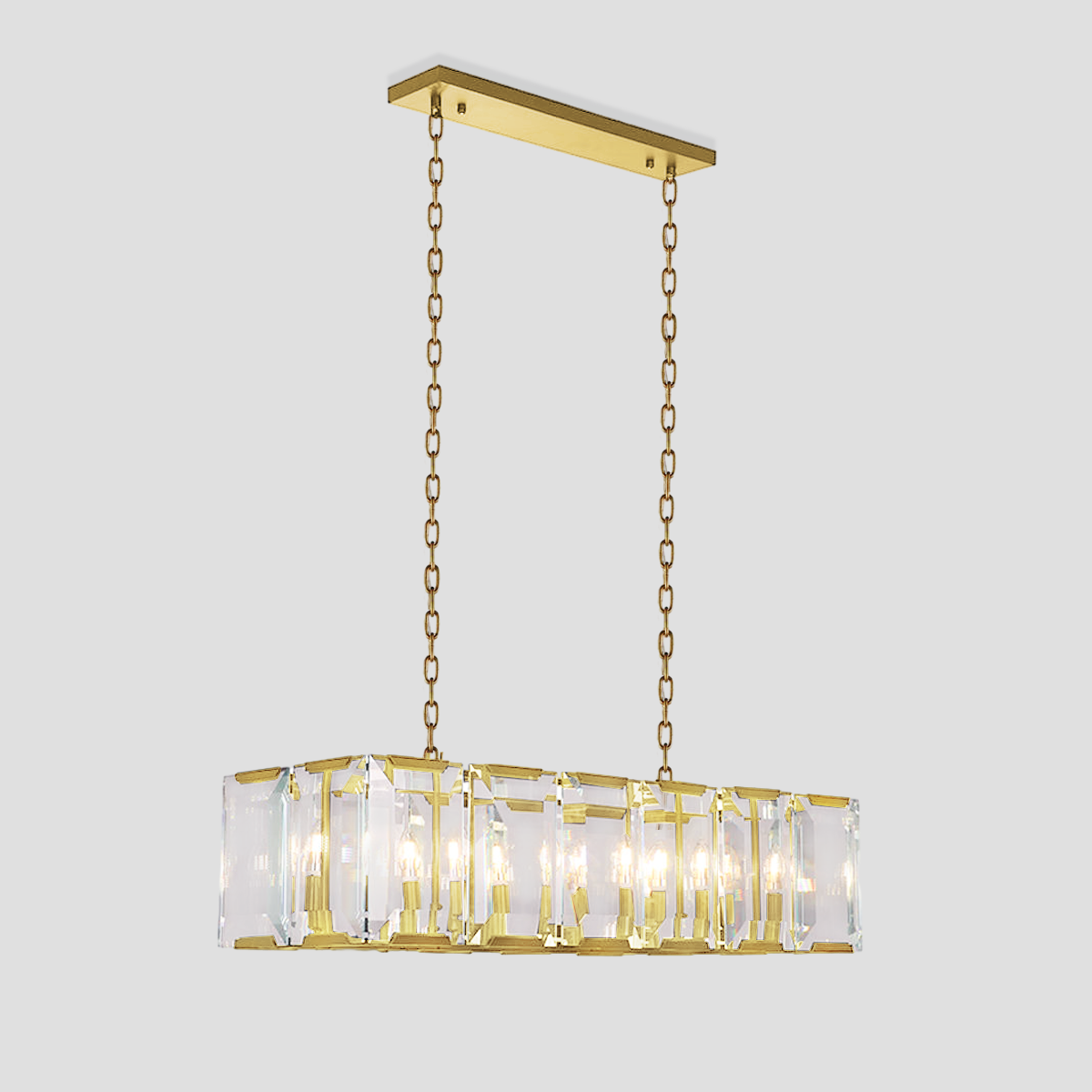 Apricity Crystal Rectangular Chandelier