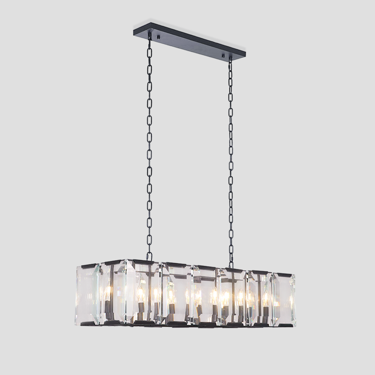 Apricity Crystal Rectangular Chandelier