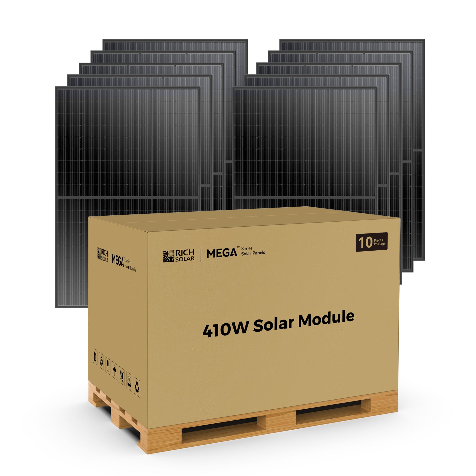 Rich Solar MEGA 410 Bulk Mono PERC Solar Panels | 410W | High Efficiency - UL Certified | 25 Year Warranty