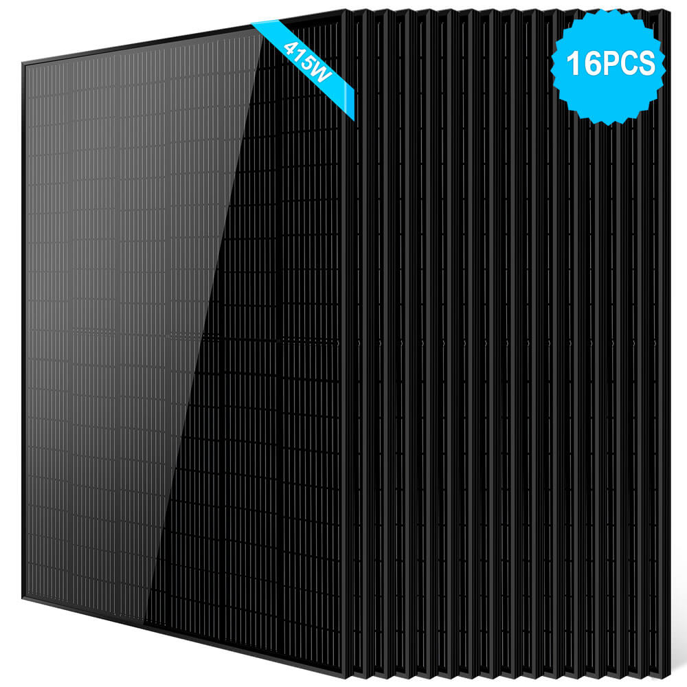 SunGold Power Monocrystalline PERC Solar Panel | Black | 415W | 25 Year Warranty