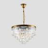 Falria Multi-Tier Clear/Smoke Crystal Round Chandelier