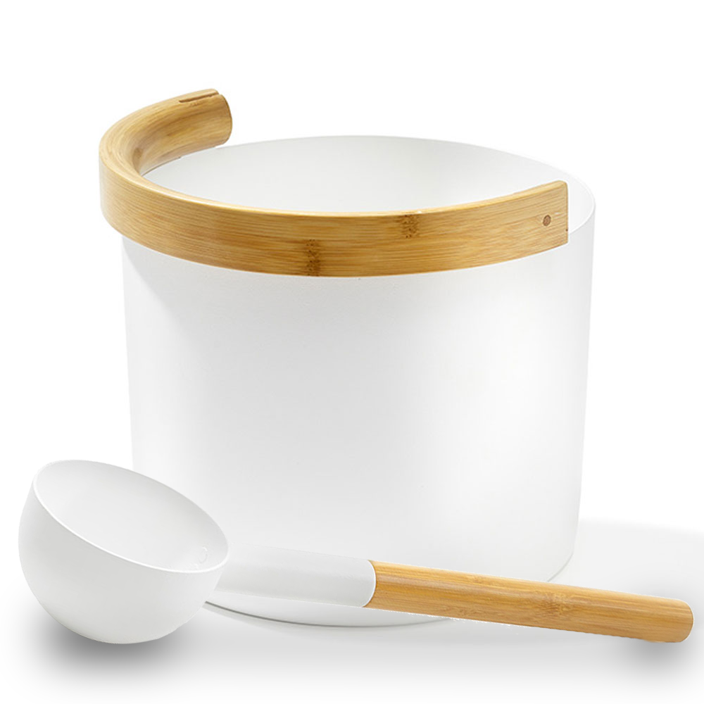 KOLO Sauna Bucket with curved handle and Ladle