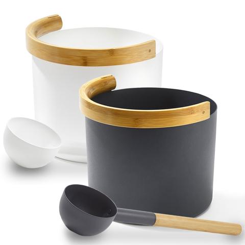 KOLO Sauna Bucket with curved handle and Ladle