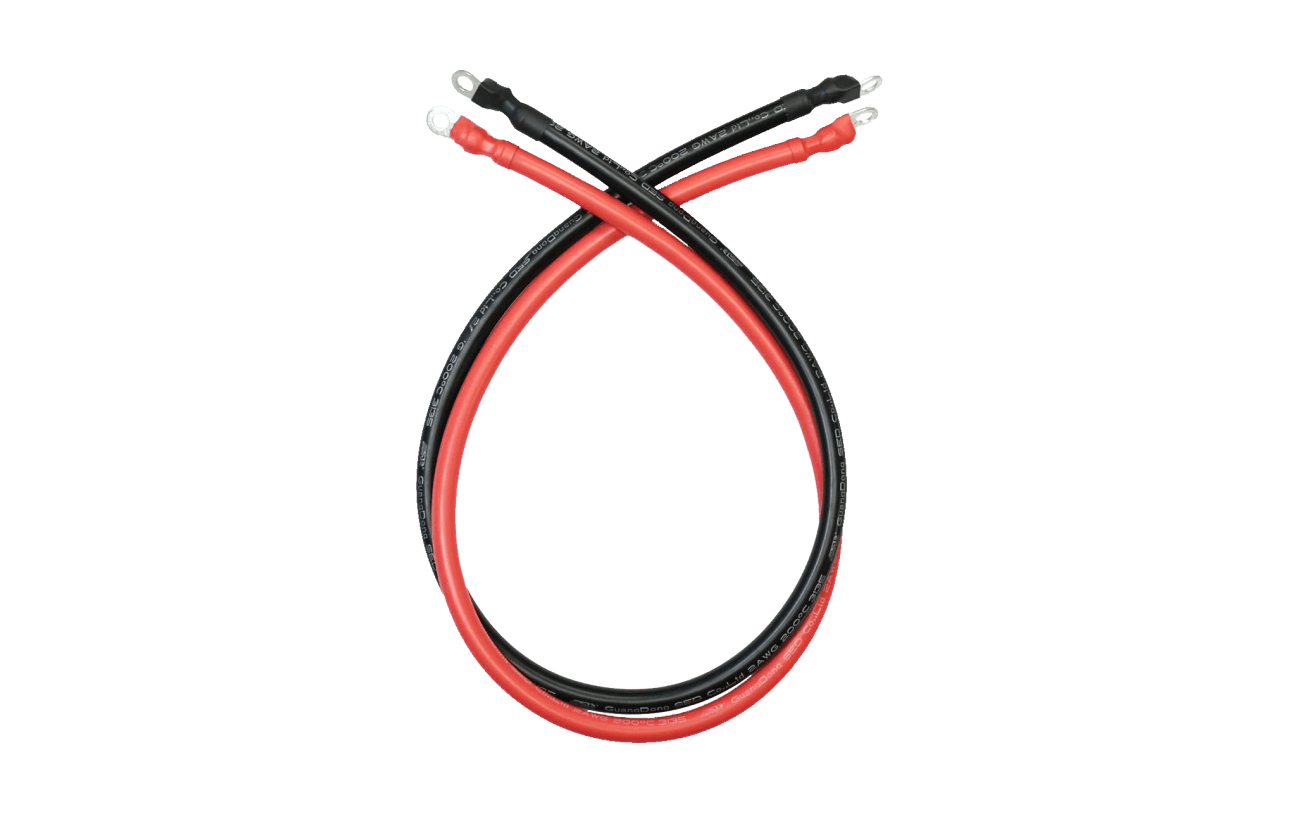 BigBattery HUSKY 2 4AWG Ring to Ring Terminal Cable | 1.75ft