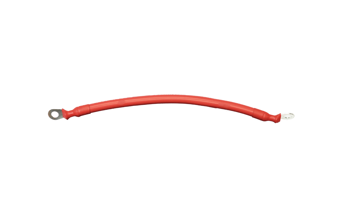 BigBattery EAGLE 2 4AWG Red Cable with Ring to Ring Terminal | 0.92-3ft