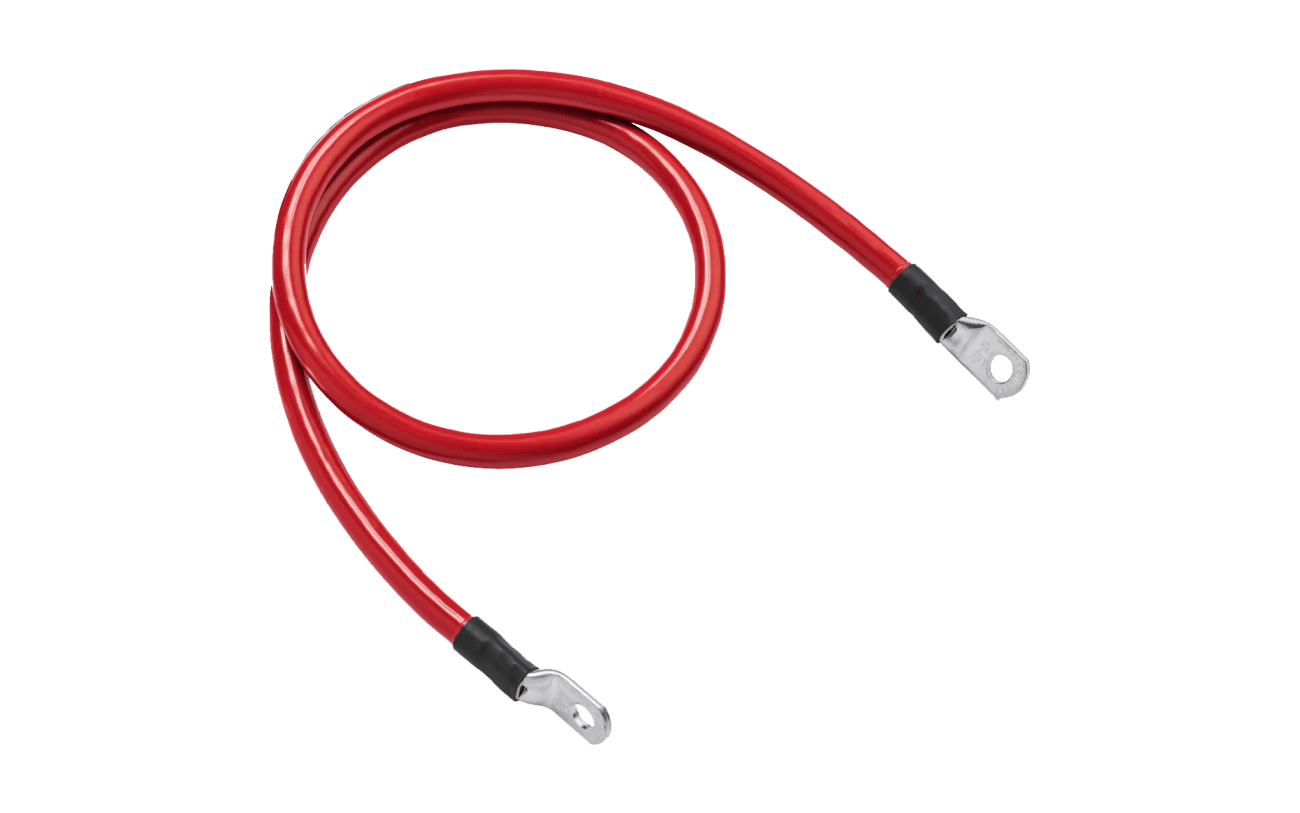 BigBattery EAGLE 2 4AWG Red Cable with Ring to Ring Terminal | 0.92-3ft