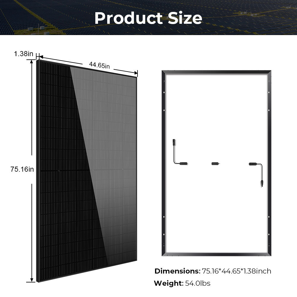 SunGold Power Monocrystalline PERC Bulk Solar Panels | 440W | 32 Panels per Pallet | 25 Year Warranty